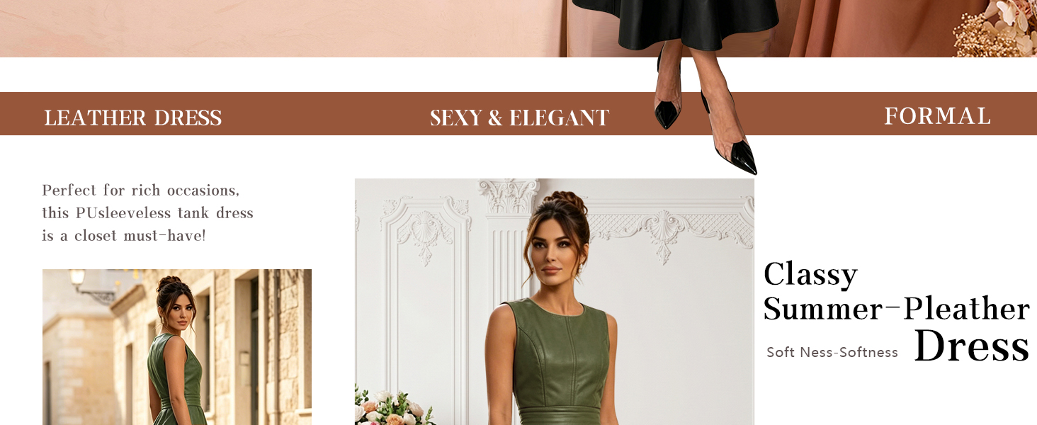 pleater midi dress for party outfit