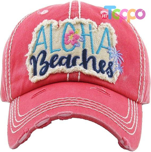 Custom Vintage Embroidered Distressed Baseball Cap Dad Hat