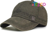 Vintage Washed Cotton Adjustable Baseball Cap 