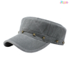 Custom Black Flat-Brimmed Hat with Stars