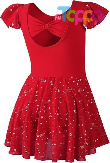 Girls Ballet Leotards Toddler Shiny Dance Leotard Dresses
