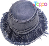 Wholesale Cotton Denim Distressed Bucket Sun Hat