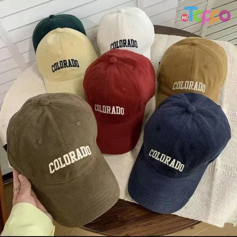Unstructured Vintage Colorado Embroidered Baseball Cap | Hard Top Cotton Dad Hat 