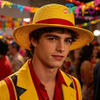 Custom Yellow Strawhats with String Summer Beach Hats Memfish Straw Hat 