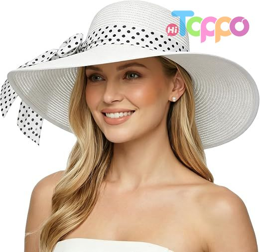 Summer Big Straw Wide Brim Floppy Foldable Roll up UPF 50+ Cap Sun Hat Beach Hats