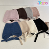 Casual Cute Cat-Ear Sequin-Embellished Rabbit-Fur Knit Winter Ear-Warming Beanie