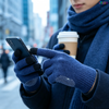 Custom Winter Gloves Upgraded Touch Screen Texting Warm with Thermal Soft Knit Lining