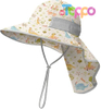 Summer UPF50+ Sun Protection Beach Play Hats with Neck Flap 