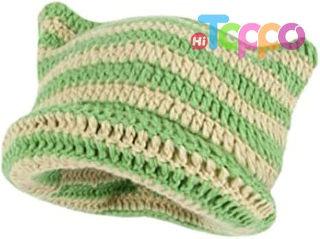 Hot Sale Fox Cat Beanie Vintage Grunge Accessories Slouchy Crochet Beanies