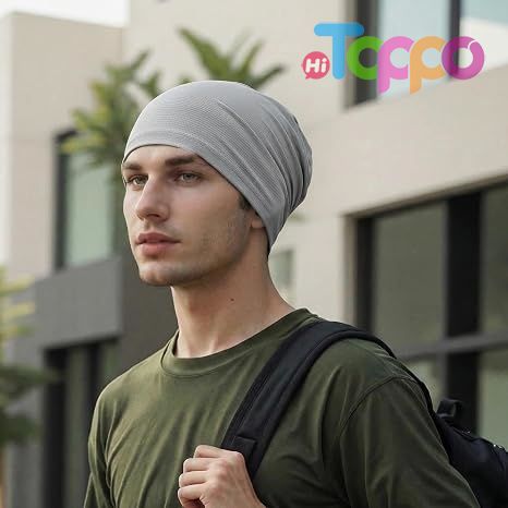 Custom Logo Cooling Skull Cap for Men Women-Lightweight Breathable Beanie Hat Thin Quick Dry Running Cap for Cycling