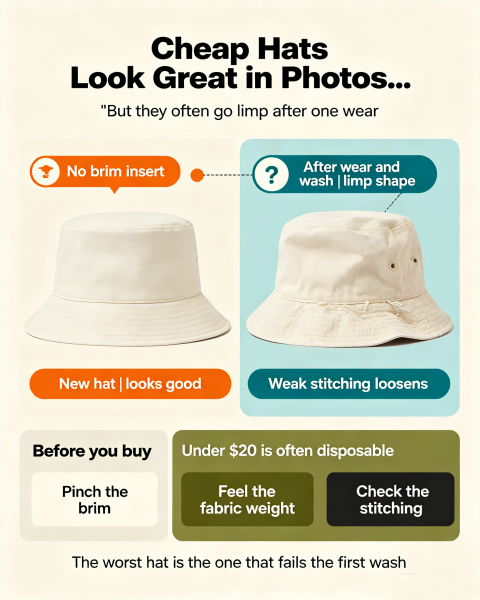 Cheap Bucket Hat Traps: Why They Go Limp and Fall Apart After One Wash