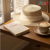 Women Wide Brim Straw Panama Roll up Hat Fedora Beach Sun Hat UPF50+