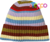 Colorful Striped Beanie Cuffed Winter Soft Rib Knit Hat for Women Men Gift