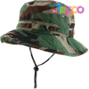Big Oversized Jungle Boonie Bucket Hat with Chin String Fits Upto XXXL