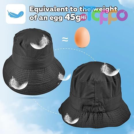 Custom Label Quick-Dry Hiking Packable Foldable UV Sun Lightweight Bucket Hat 