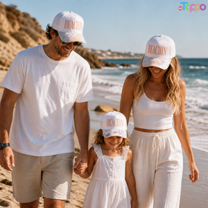 Custom Tie-Dye Brim Cotton Summer Embroidered Beachin Baseball Caps