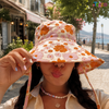 Custom Wide Brim Floral Printing Bucket Hats