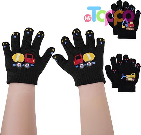 Wholesale Kids Magic Gloves 3 Pack Kids Winter Gloves Children's Knit Gloves