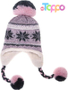 Wholesale Winter Soft Warm Fleece Lined Long Ear Straps Snow Ski Cap with Pompom