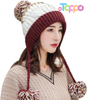 Wholesale Winter Sherpa Knit Beanie Hat Fleece Lined Ear Flaps