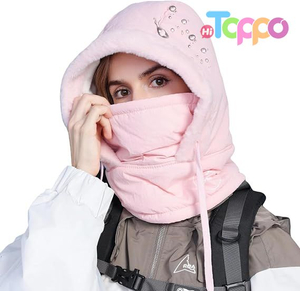 Wholesale Unisex Winter One Piece Balaclavas Hoodie Ski Snow Hats Earmuff