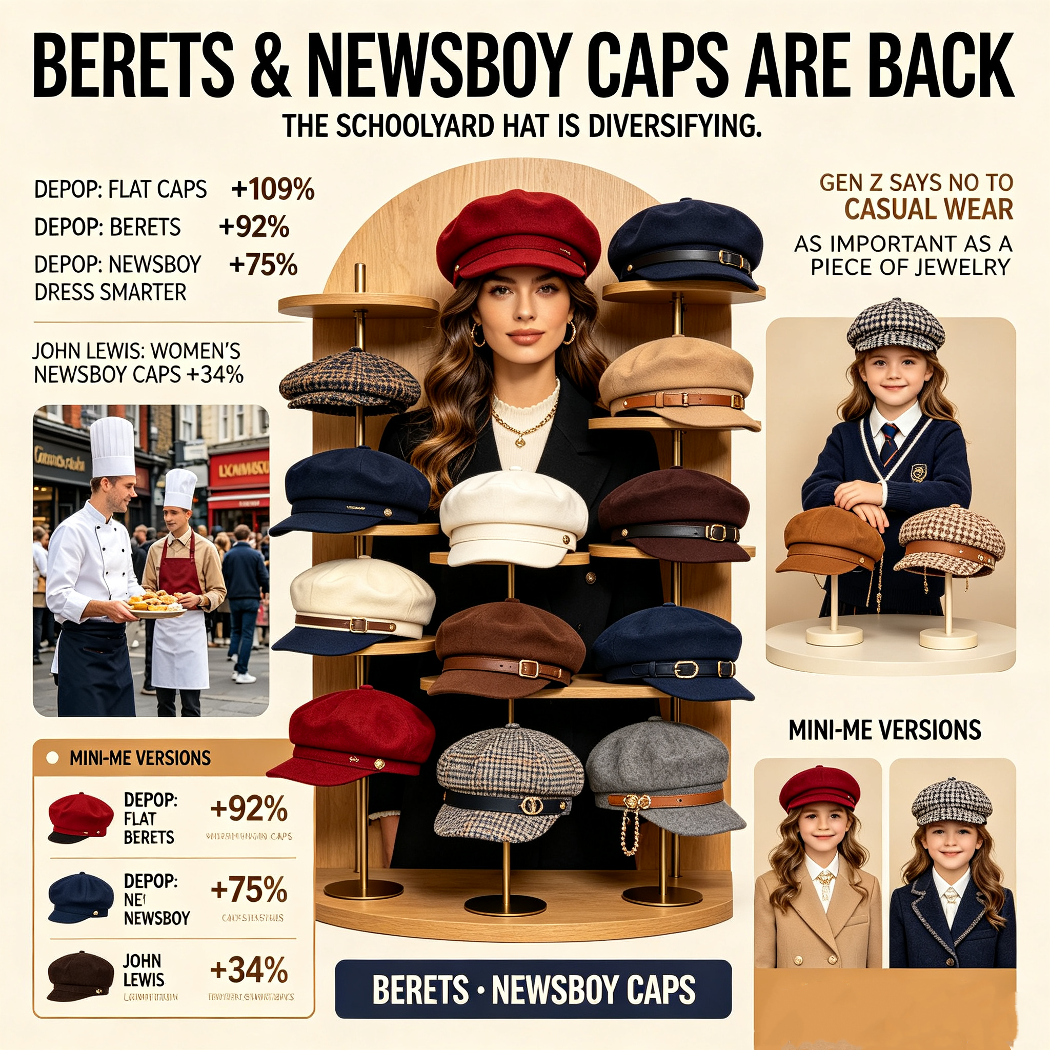 Berets and Newsboy Caps Are Invading the Schoolyard