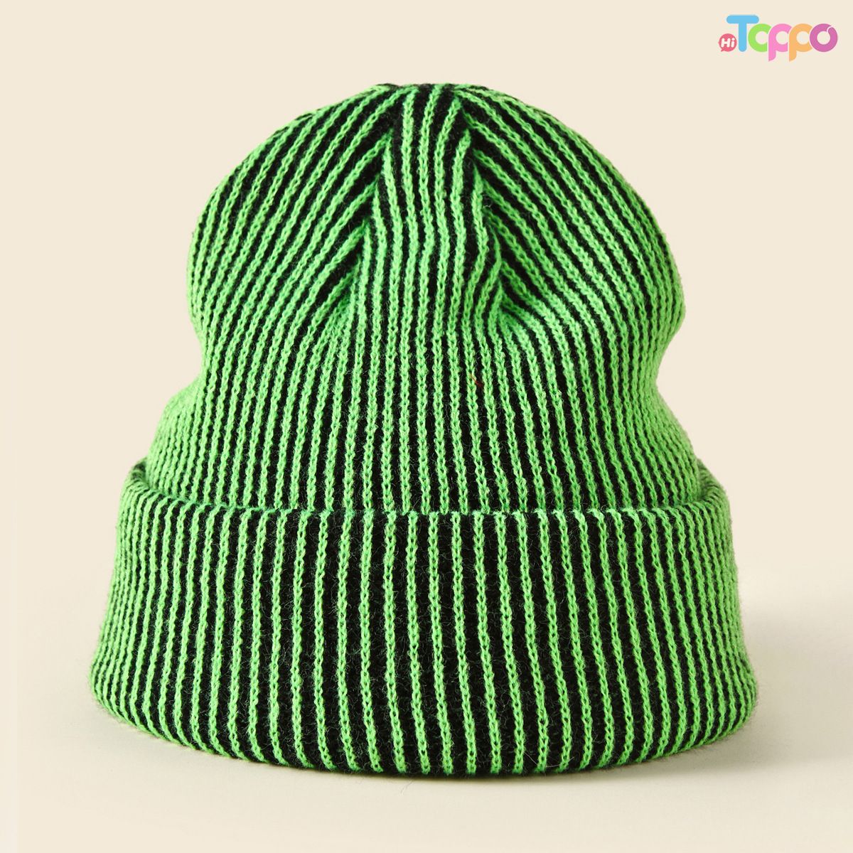 Warm Ear Protection\Unisex Striped Knit Beanie Acrylic Winter Cuffed Hat, Outdoor Cycling Skull Cap