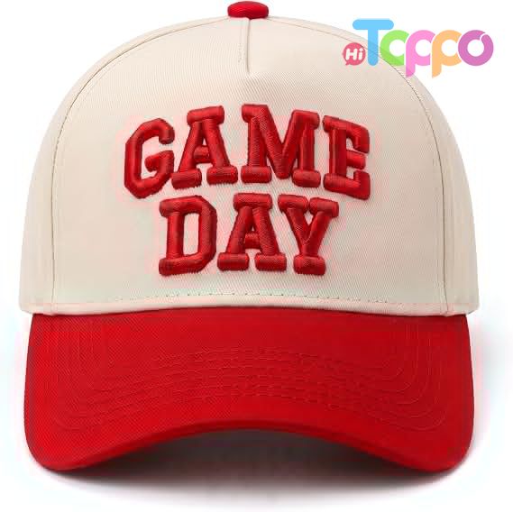 Hot Sale Vintage Embroidered Football Season Hat Sports Fan Baseball Cap