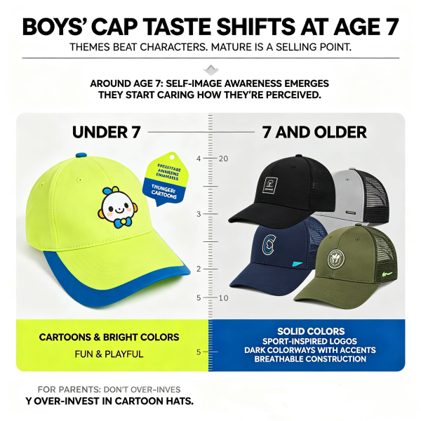 The 7-Year-Old Shift in Boys' Hat Taste
