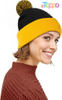  Custom Women Winter Cozy Acrylic Knit Beanie Hat with POM POM