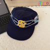 Custom Flat-Brimmed, Versatile Retro Striped Lettered Baseball Cap