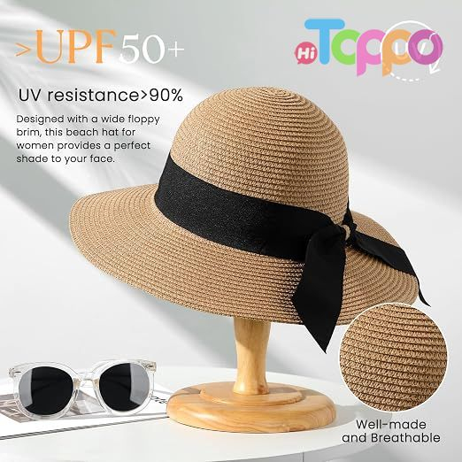 UPF 50+ Foldable Wide Brim Pleneal Beach Sun Staw Hats