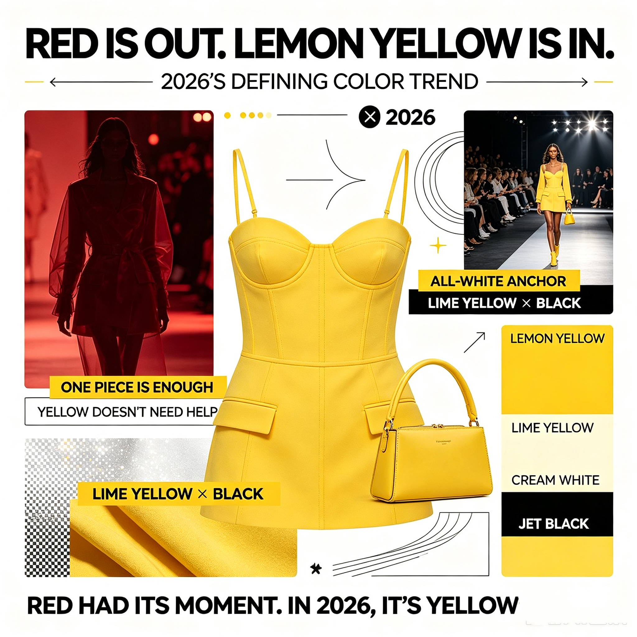 Lemon Yellow Is Replacing Red in 2026