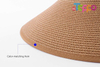  Summer Packable Floppy Wide Brim Cap Women Sun Visors Foldable Straw Hats