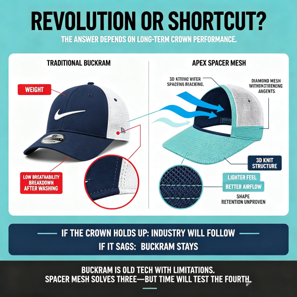 The Cap That Removed Its Buckram