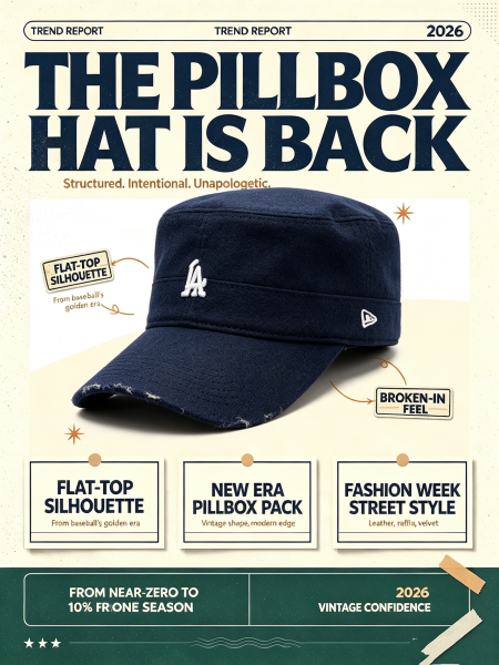 The Pillbox Hat Is Back — and It’s Not Just for Baseball