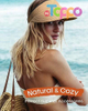 Custom Packable Ponytail Beach Travel UPF 80+ Womens Sun Visor Straw Hat 
