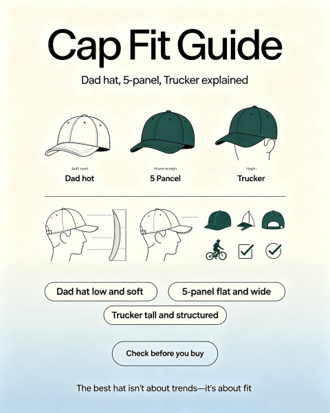 Dad Hat vs 5-Panel vs Trucker Cap Complete Buying Checklist