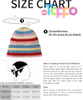 Colorful Striped Beanie Cuffed Winter Soft Rib Knit Hat for Women Men Gift