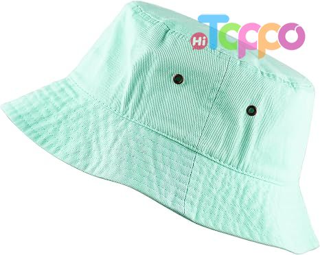 Unisex Summer Travel Beach Cotton Bucket Hat Packable Sun Hat