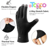 Custom Non-slip Silicone Grip and Elastic Cuff Touch Screen Fingers Warm Fleece Knit Winter Gloves 