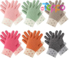 Wholesale Full Finger Stretchy Knitted Gloves Soft Warm Winter Gloves 6 Pairs of Set