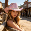 Glitter Western Cowboy Hat for Women And Girls