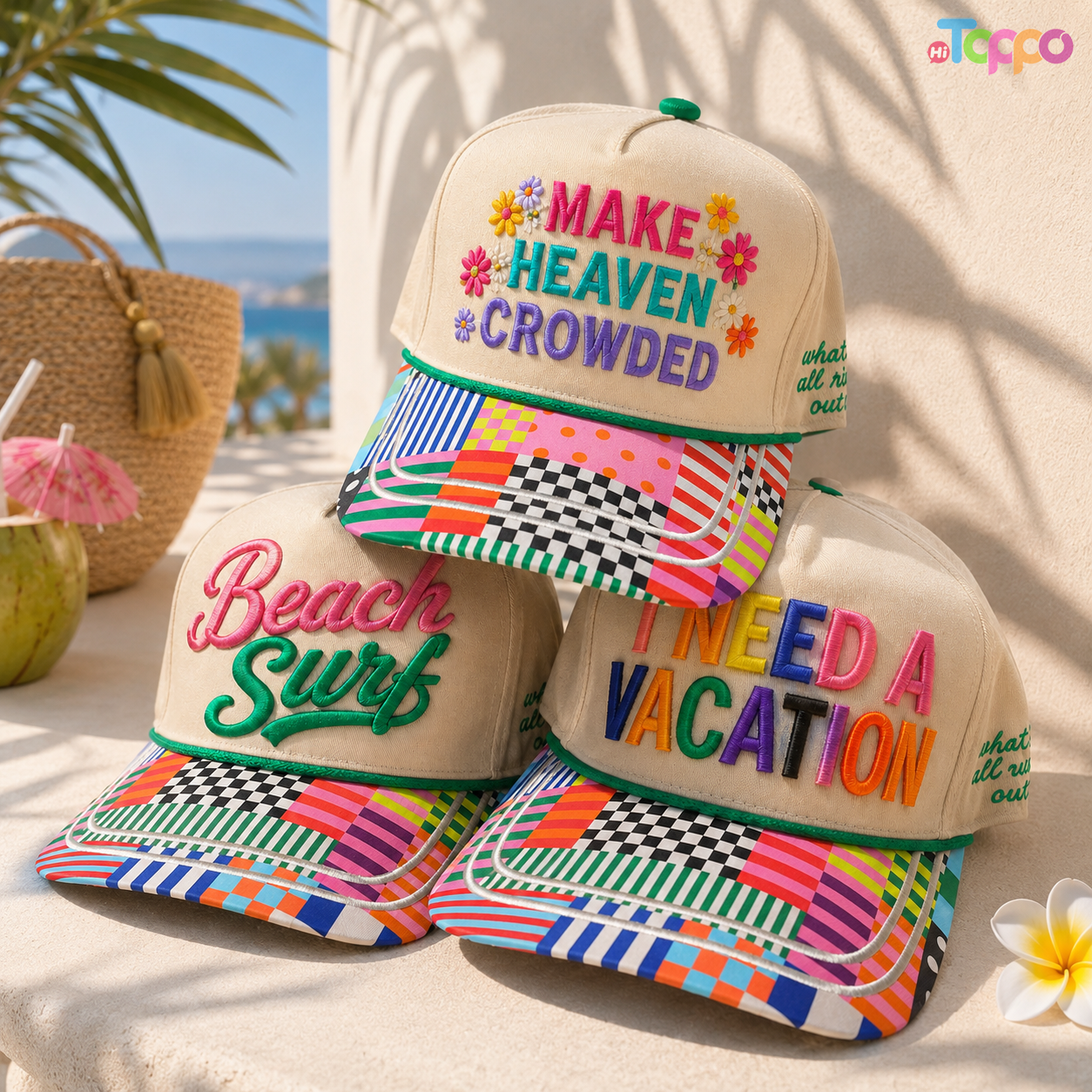 Custom 5-Panel Embroidered Snapback Caps
