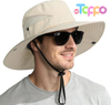 Custom Wide Brim UPF 50+ UV Protection Bucket Hat