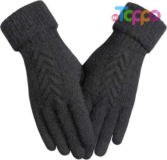  Custom Touch Screen Knit Warm Cold Weather Womens Winter Gloves