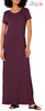 Custom Solid Women's Short-Sleeve Maxi Dress