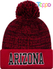 Custom Super Soft Pompom Knit Cap Winter Skullcap Toque Football Beanie Hat 