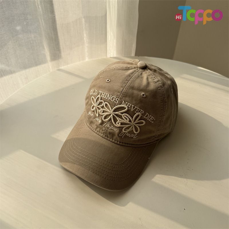 Custom 3D Flower Embroidery Dome Baseball Cap