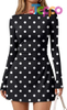 Custom 2026 Fall Mini Dresses Long Sleeve Bodycon Y2K Dress